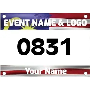 Custom Race Number - for Marathon Competitor 